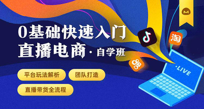 0基础快速入门直播电商课程：直播平台玩法解析-团队打造-带货全流程等环节-千羽资源库