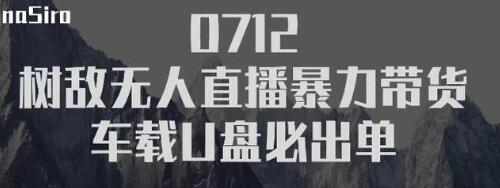 树敌‮习研‬社抖音无人直播暴力带货车载U盘必出单，单号单日产出300纯利润-千羽资源库
