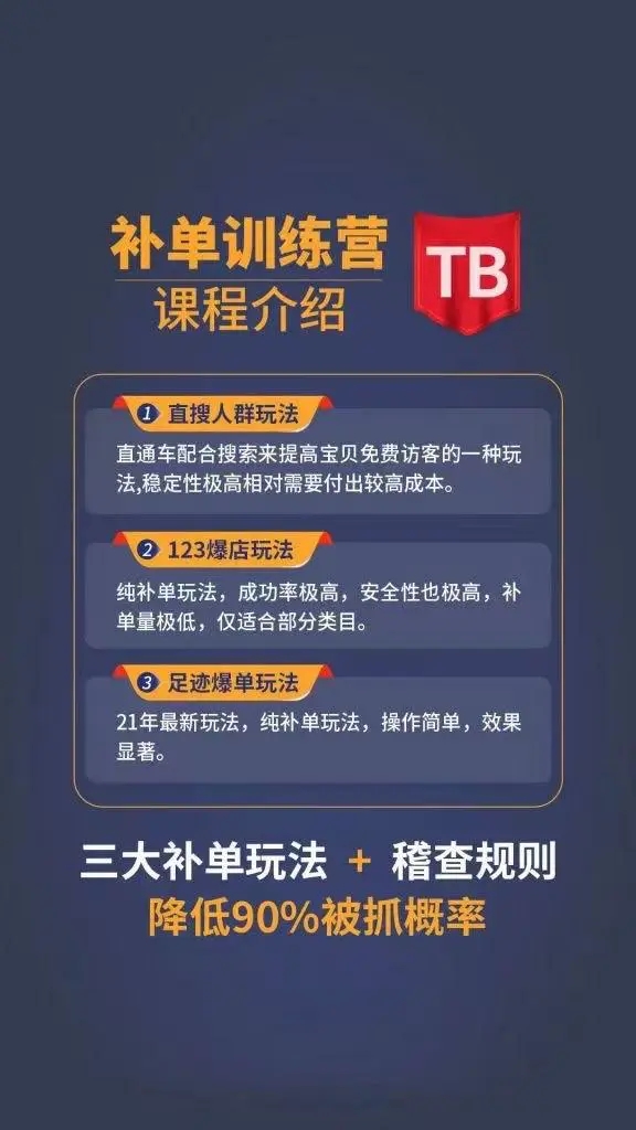 数据蛇淘宝2021最新三大补单玩法+稽查规则，降低90%被抓概率-千羽资源库