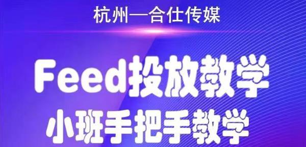 合仕传媒Feed投放教学，手把手教学，开车烧钱必须自己会-千羽资源库