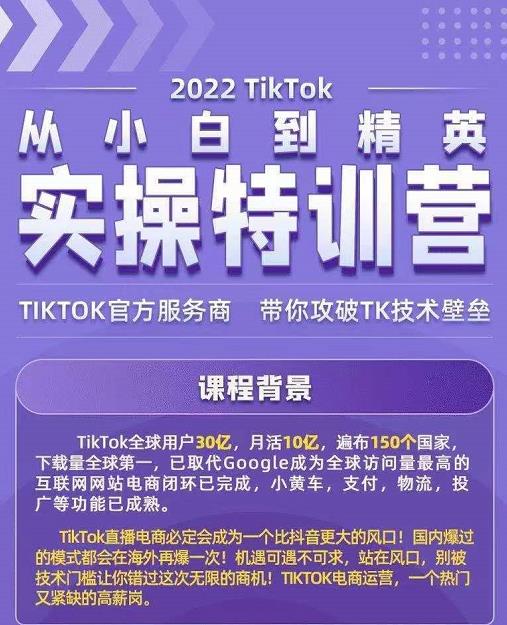 Seven漆·2022Tiktok从小白到精英实操特训营，带你掌握Tiktok账号运营-千羽资源库