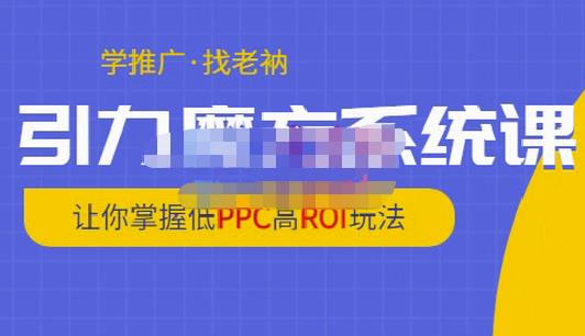 老衲·引力魔方系统课，让你掌握低PPC高ROI玩法，价值299元-千羽资源库