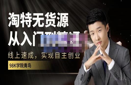 98k学院的淘特无货源线上速成课，从入门到精通，让你最小投入，最高回报-千羽资源库