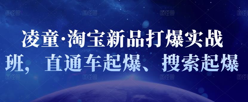 凌童·淘宝新品打爆实战班，直通车起爆、搜索起爆-千羽资源库