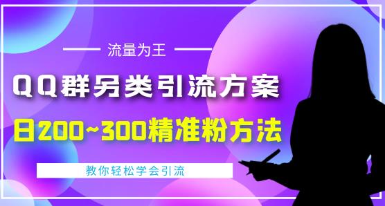 价值888的QQ群另类引流方案，半自动操作日200~300精准粉方法【视频教程】-千羽资源库