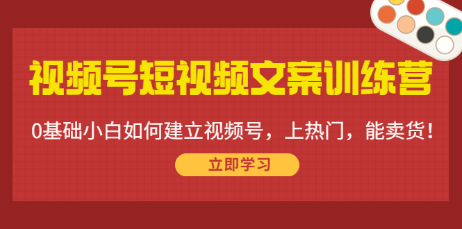 视频号短视频文案训练营：0基础小白如何建立视频号，上热门，能卖货！-千羽资源库