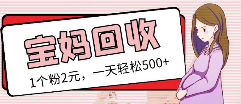 最新小红书母婴号宝妈粉回收项目，1个粉2元，一天轻松500+案例分享【粉丝包回收】-千羽资源库