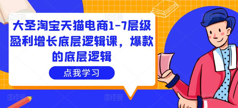 大圣淘宝天猫电商1-7层级盈利增长底层逻辑课，爆款的底层逻辑-千羽资源库