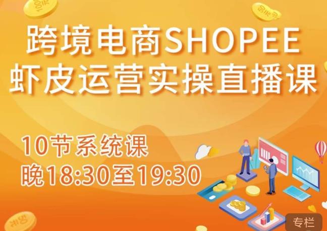 跨境电商Shopee虾皮运营实操直播课，从零开始学，入门到精通（10节系统课）-千羽资源库