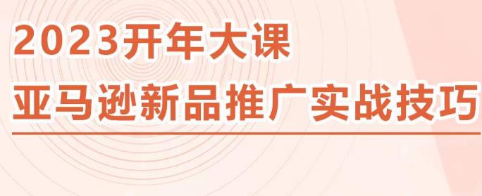 2023亚马逊新品推广实战技巧，线下百万美金课程的精简版，简单粗暴可复制，实操性强的推广手段-千羽资源库