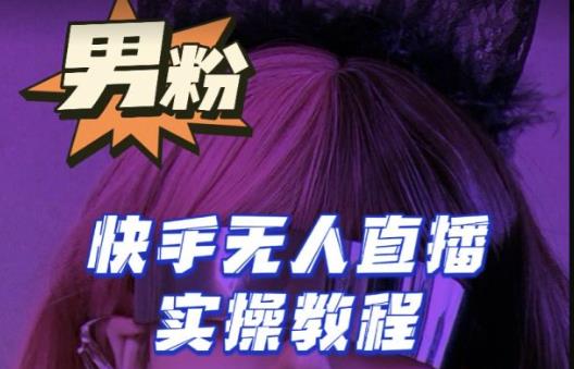 【男粉落地项目】零基础玩转男粉快手无人直播月入3w+，2023快手无人直播实操教程-千羽资源库