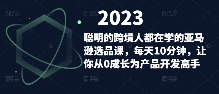聪明的跨境人都在学的亚马逊选品课，每天10分钟，让你从0成长为产品开发高手-千羽资源库