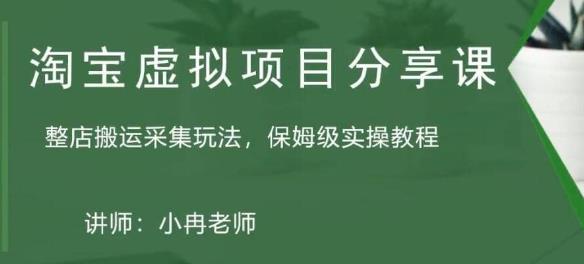 淘宝虚拟整店搬运采集玩法分享课：整店搬运采集玩法，保姆级实操教程-千羽资源库