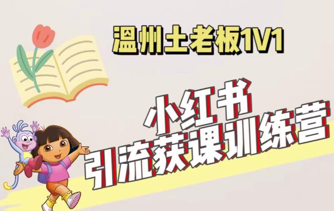 小红书1对1引流获客训练营：账号、内容、引流、成交（价值3999元）-千羽资源库