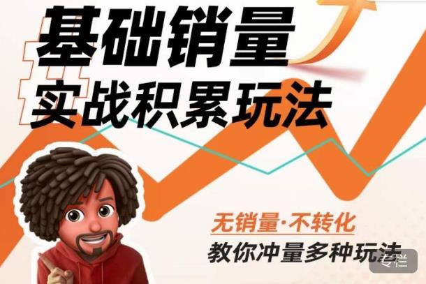 内功丨淘系基础销量实战积累玩法，无销量·不转化，教你冲量多种玩法-千羽资源库