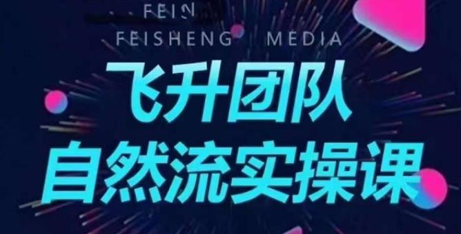 飞升团队课程自然流实操课，抖音半无人起号主播间搭建教学-千羽资源库