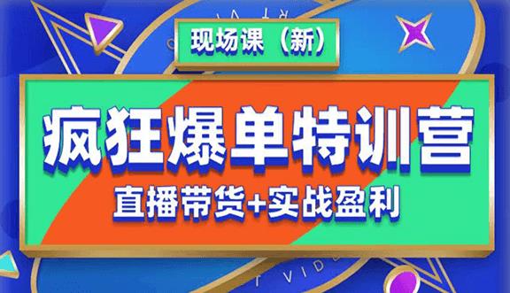 抖音短视频疯狂爆单特训营现场课（新）直播带货+实战案例-千羽资源库