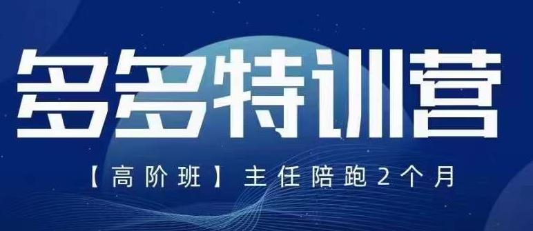 纪主任·5月最新多多特训营高阶班，玩法落地实操，多多全掌握-千羽资源库