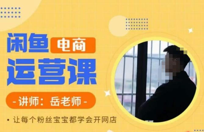 岳老师·闲鱼电商运营课，让每个粉丝宝宝都学会开网店-千羽资源库