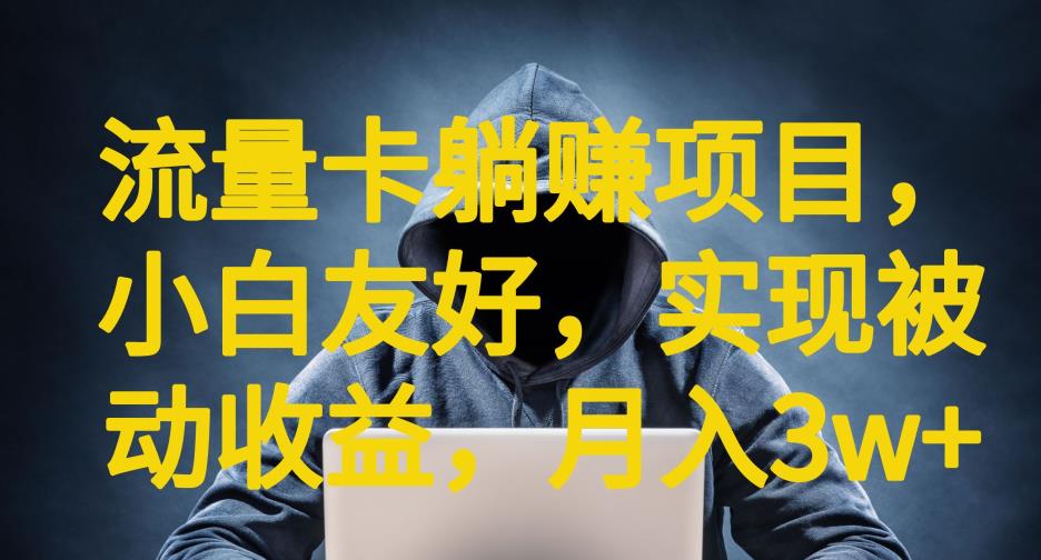 流量卡躺赚项目，小白友好，开设后台，实现被动收益，只要出卡，就能一直赚钱，利润高昂【揭秘】-千羽资源库