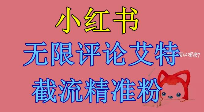 小红书无限评论艾特截流精准粉（软件+教程）-千羽资源库