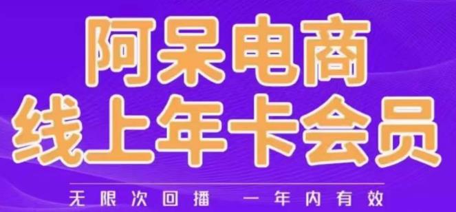 阿呆电商线上年会员，阿呆电商干货分享（更新中）-千羽资源库