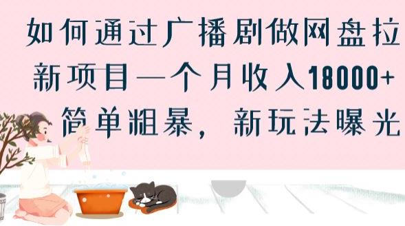 如何通过广播剧做网盘拉新项目一个月收入18000+，简单粗暴，新玩法曝光【揭秘】-千羽资源库