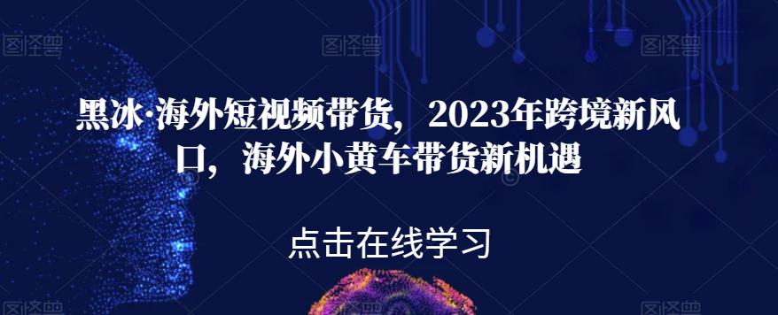黑冰·海外短视频带货，2023年跨境新风口，海外小黄车带货新机遇-千羽资源库