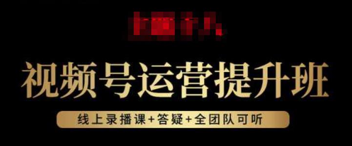 视频号运营提升班：视频号起号逻辑，视频号选品技巧及带货-千羽资源库