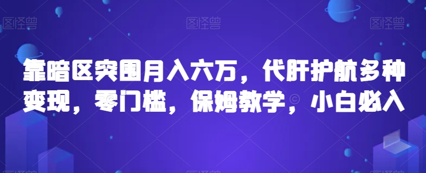 靠暗区突围月入六万，代肝护航多种变现，零门槛，保姆教学，小白必入【揭秘】-千羽资源库