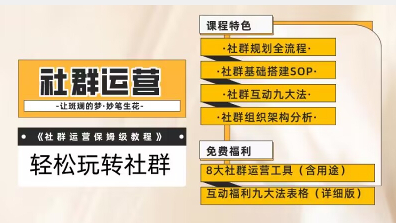 【社群运营】保姆式教程：九大互动法，八款社群运营工具助你轻松玩转社群【揭秘】-千羽资源库