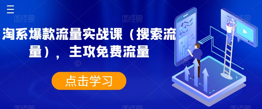淘系爆款流量实战课（搜索流量），主攻免费流量-千羽资源库