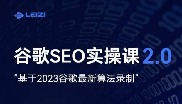 雷子·谷歌SEO 2.0实战课，独立站询盘自由必备，基于2023谷歌最新算法录制-千羽资源库