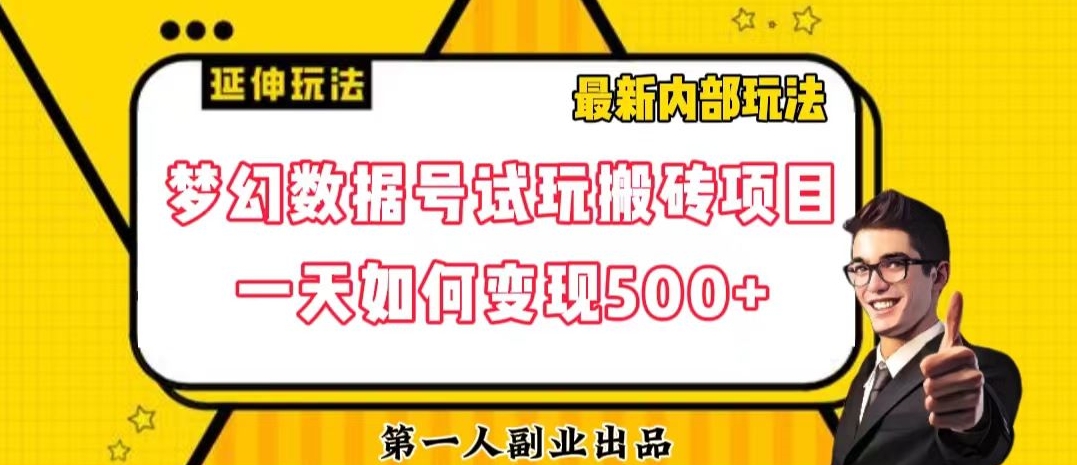 数据号回归玩法游戏试玩搬砖项目再创日入500+【揭秘】-千羽资源库