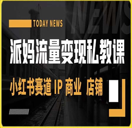 派妈流量变现私教课，小红书赛道IP  商业  店铺 -千羽资源库
