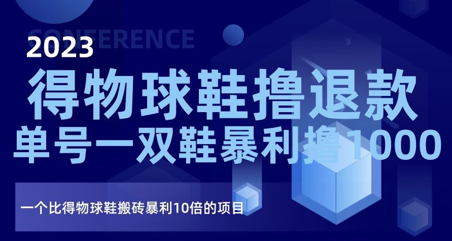 2023得物球鞋撸退款，单号一双鞋暴利撸1000，一个比得物球鞋搬砖暴利10倍的项目【揭秘】-千羽资源库