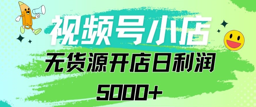 视频号无货源小店从0到1日订单量千单以上纯利润稳稳5000+【揭秘】-千羽资源库