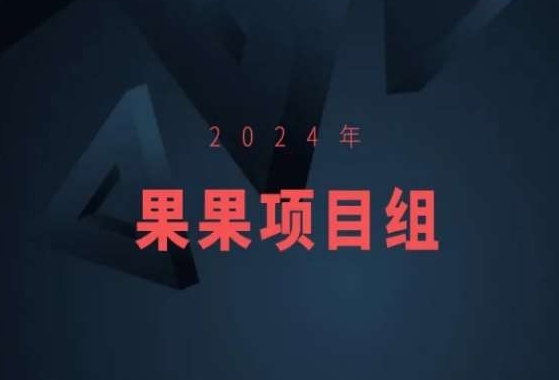 2024年果果项目组项目合集-果果最新项目-千羽资源库