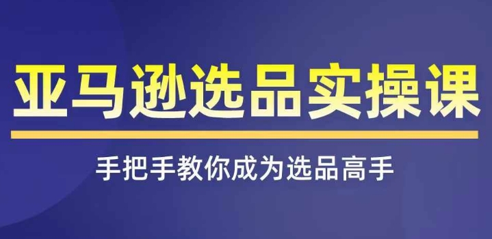 亚马逊选品实操课程，快速掌握亚马逊选品的技巧，覆盖亚马逊选品所有渠道-千羽资源库