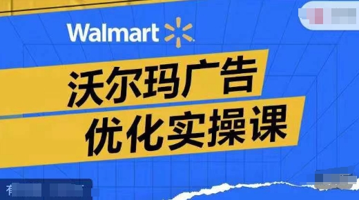 沃尔玛广告优化实操课，广告报告实操讲解，广告如何提高转化和ROAS等-千羽资源库