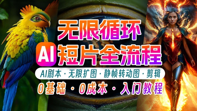 AI剪辑无限循环画面：新手轻松月入上万的秘技【揭秘】-千羽资源库