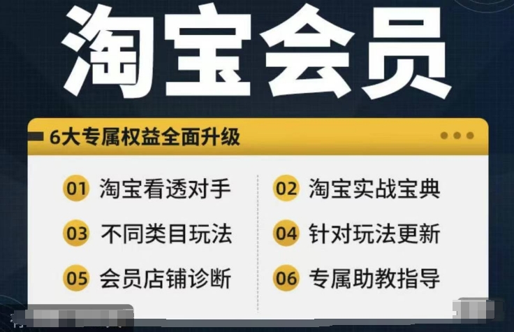 淘宝会员【淘宝所有课程，全面分析对手】，初级到高手全系实战宝典-千羽资源库