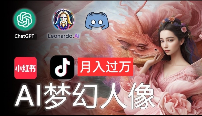 AI摄影梦幻人像：零基础也能月入过万的秘密【揭秘】-千羽资源库