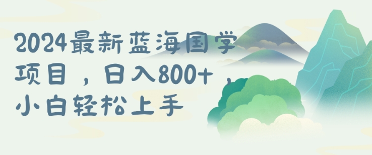 国学项目，长期蓝海可矩阵，从0-1的过程【揭秘】-千羽资源库