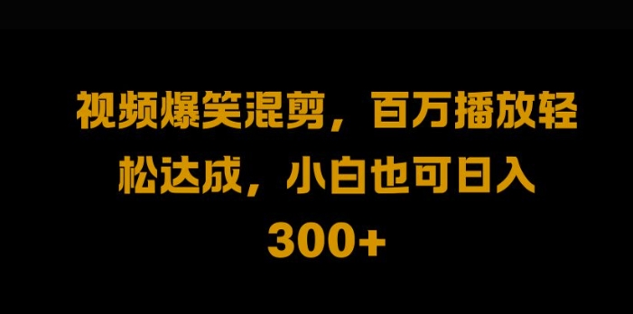视频号零门槛，爆火视频搬运后二次剪辑，轻松达成日入1k【揭秘】-千羽资源库