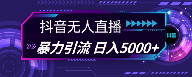 抖音快手视频号全平台通用无人直播引流法，利用图片模板和语音话术，暴力日引流100+创业粉【揭秘】-千羽资源库