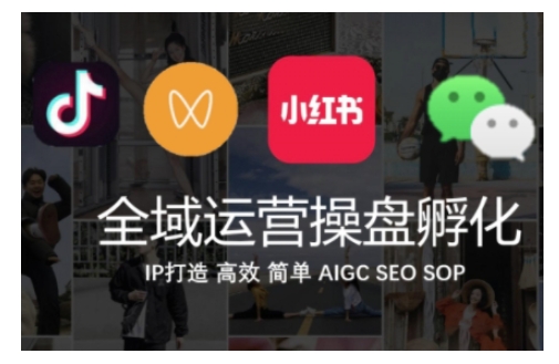 全域运营操盘(抖音+私域+小红书)，IP打造高效简单-千羽资源库