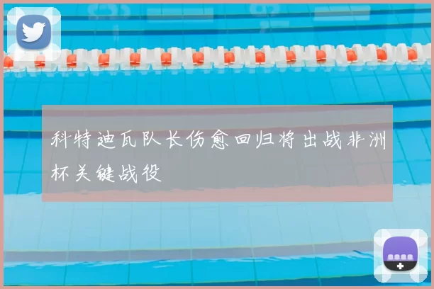 科特迪瓦队长伤愈回归将出战非洲杯关键战役