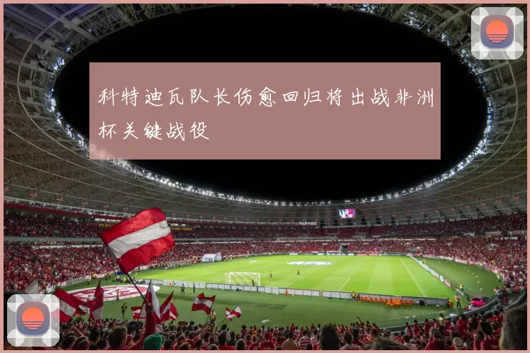 科特迪瓦队长伤愈回归将出战非洲杯关键战役